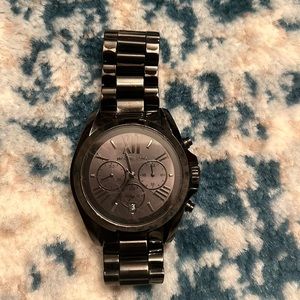 Black charcoal gray michael Kors watch